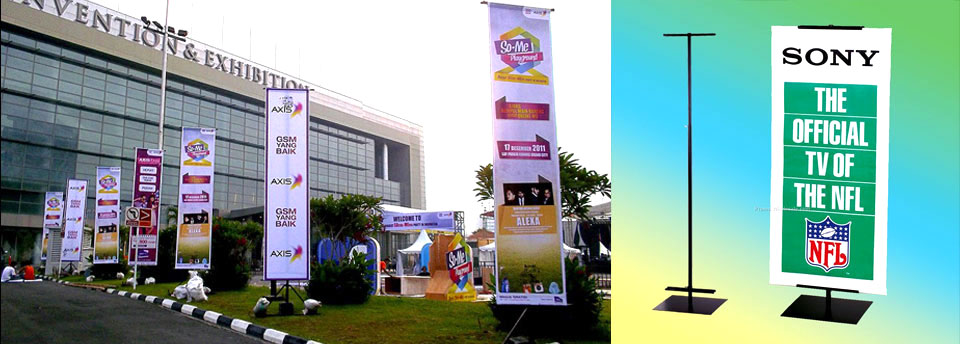 Pasang print T Banner di Jogja